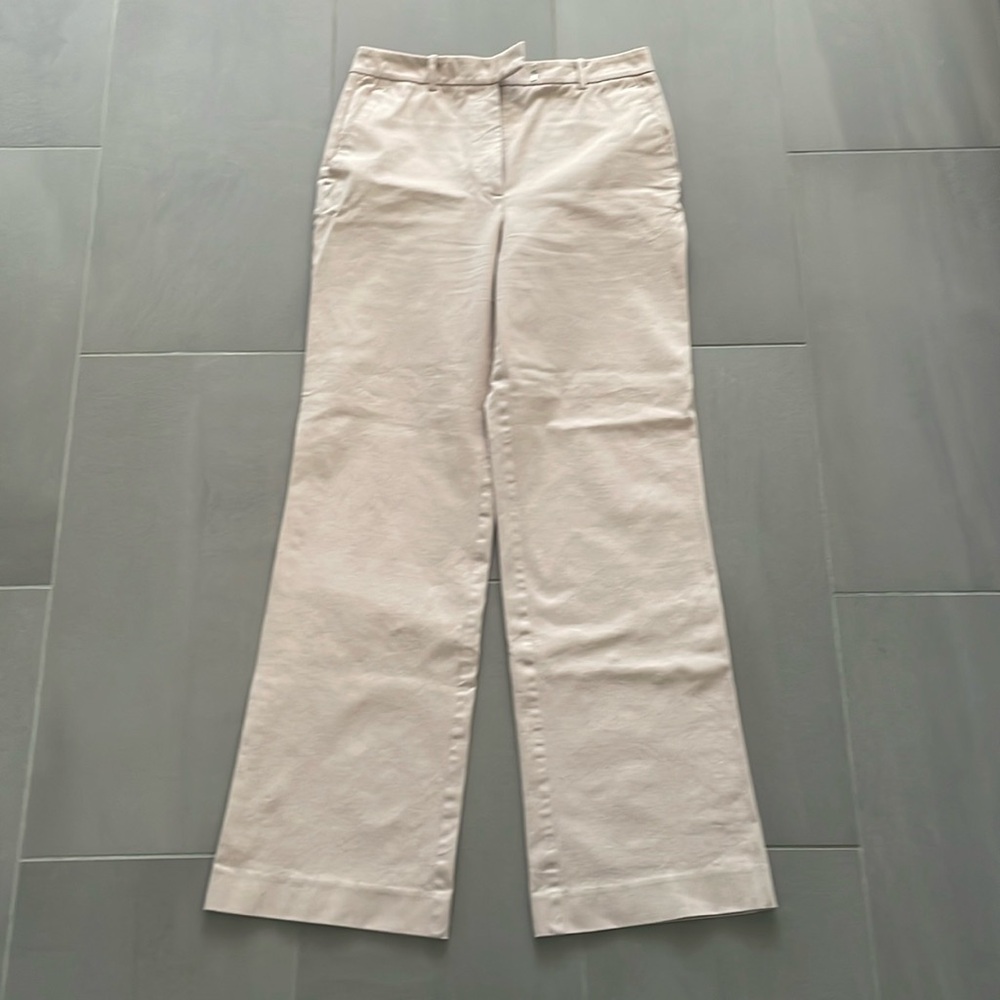 Reiss straight leg high waist cotton pants